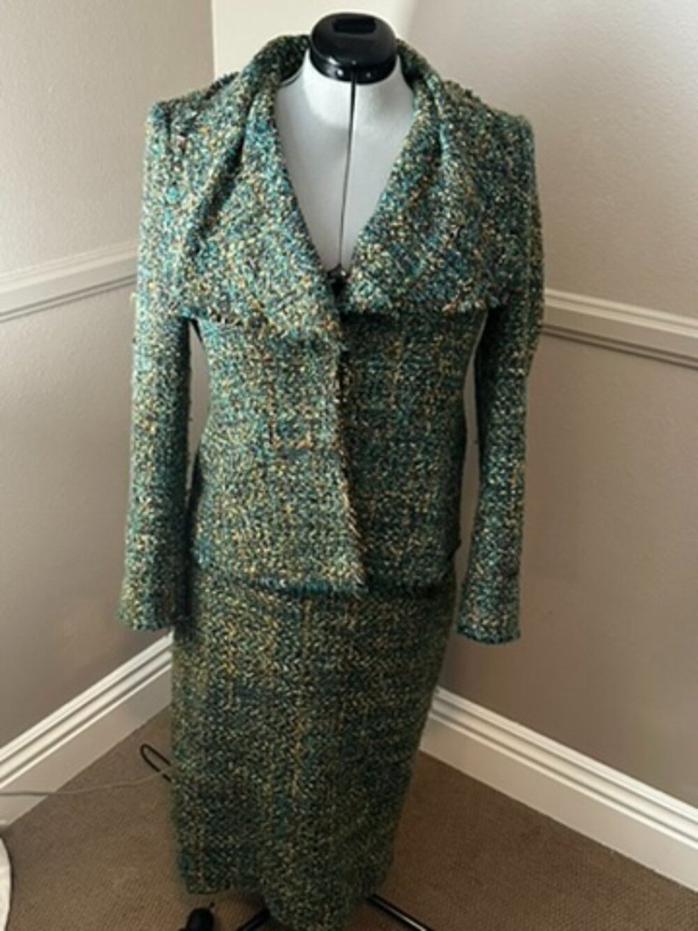 Lafayette 148 New York | Fantasy Tweed Skirt Suit Set | Size 12